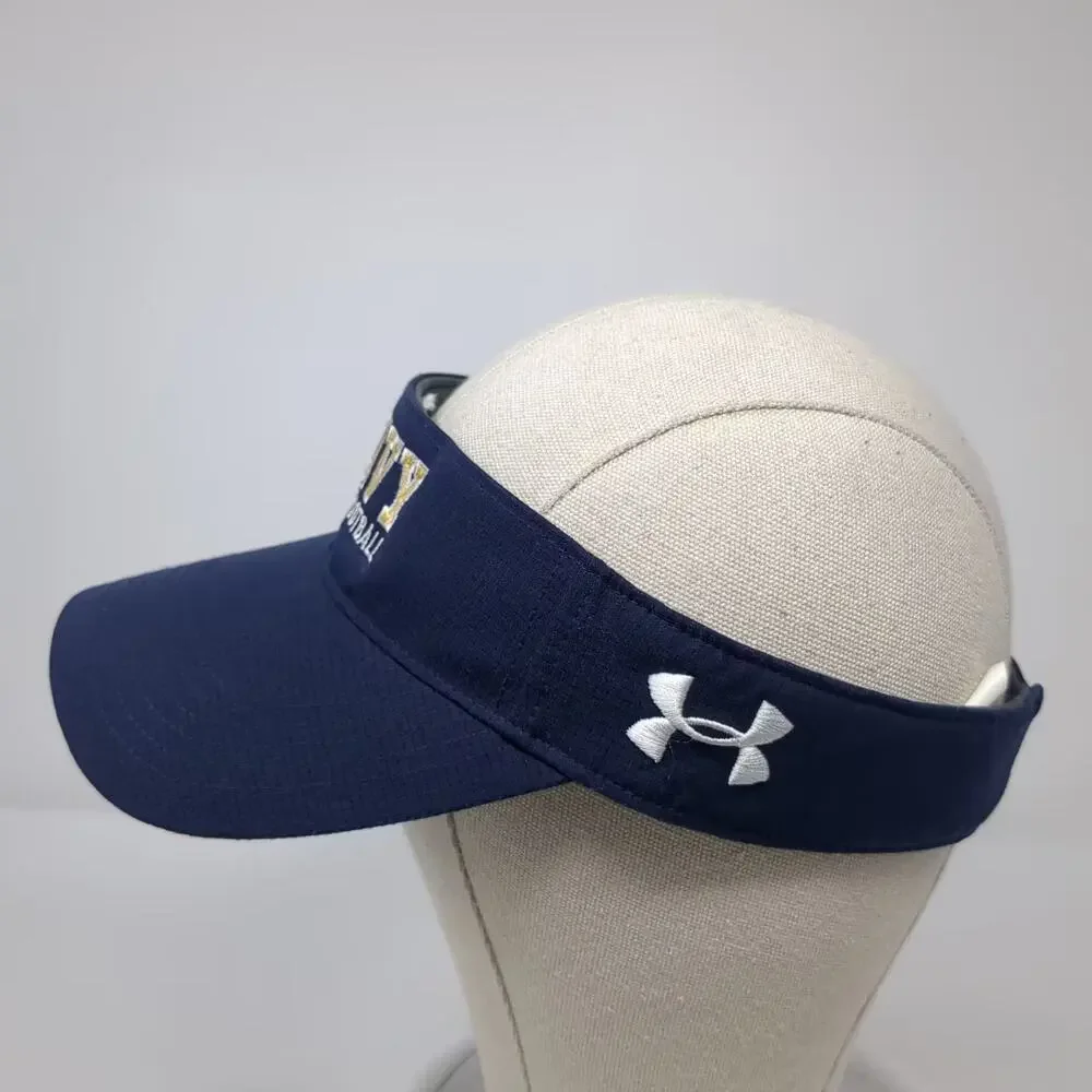 Navy Midshipmen NCAA Under Armour Visor Blue Gold Sprint Football One Size OSFA